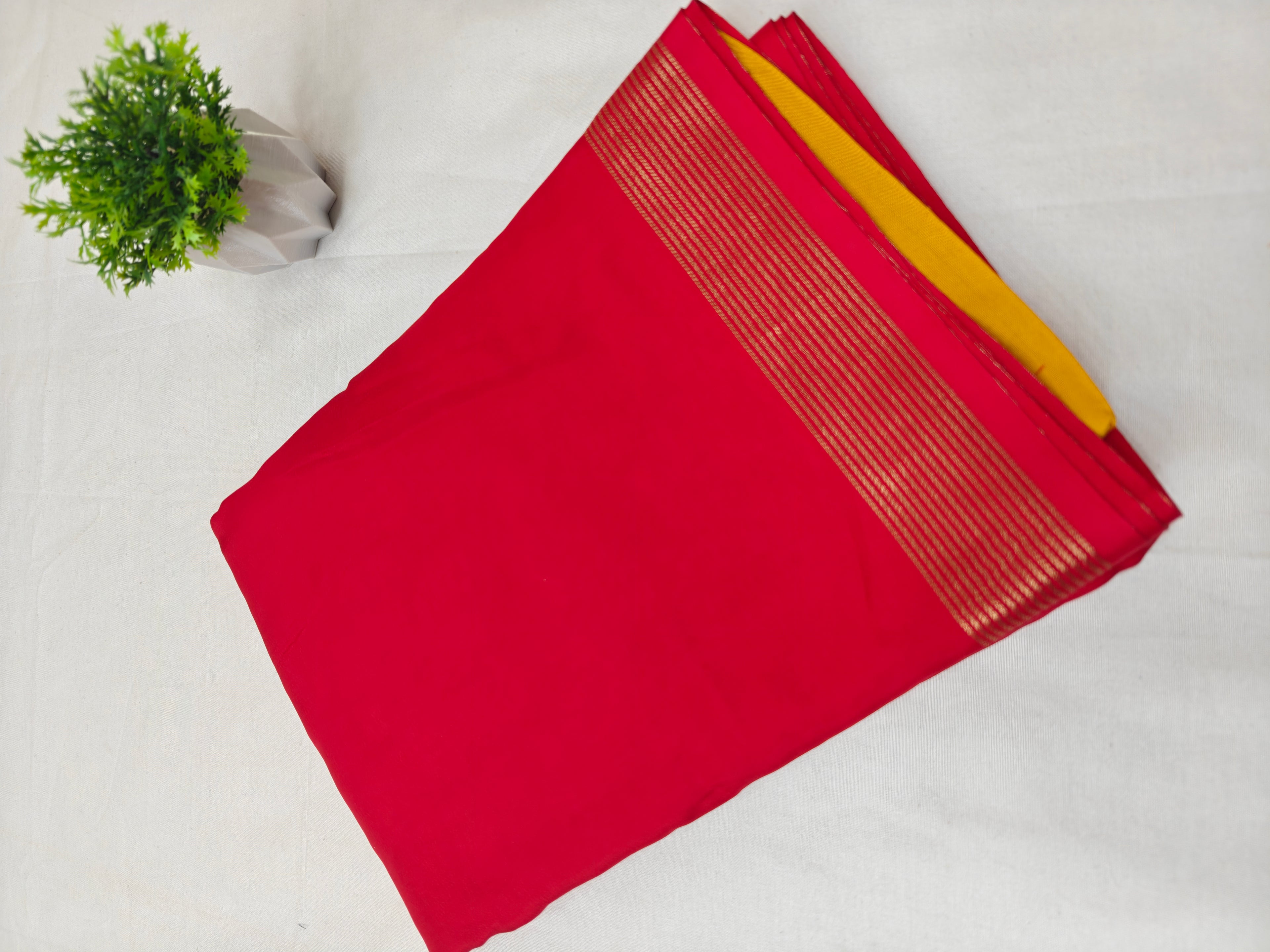 Natural Crepe Kadavu Pattern