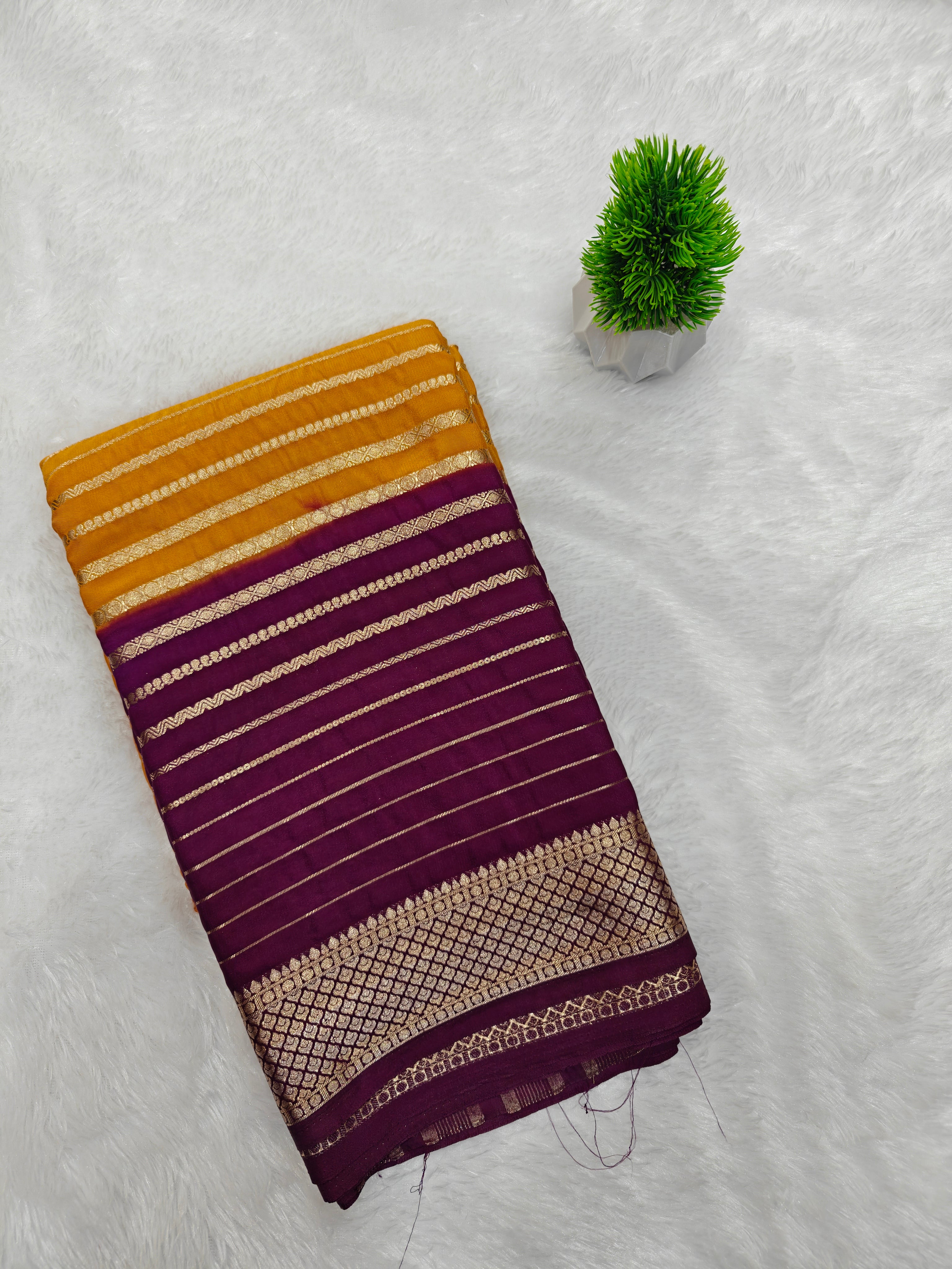 Crepe Stripes Bentex Border