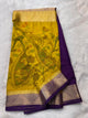 Premium Crepe with Half Kalamkari