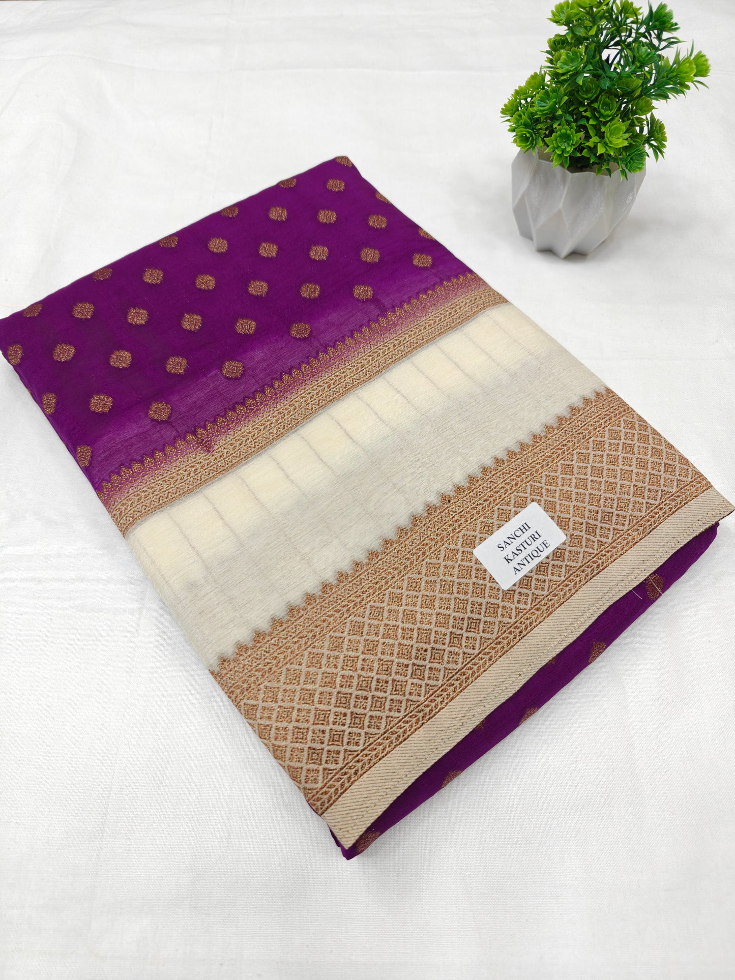 Premium Semi Khaddi Banarasi Georgette - SMK2073