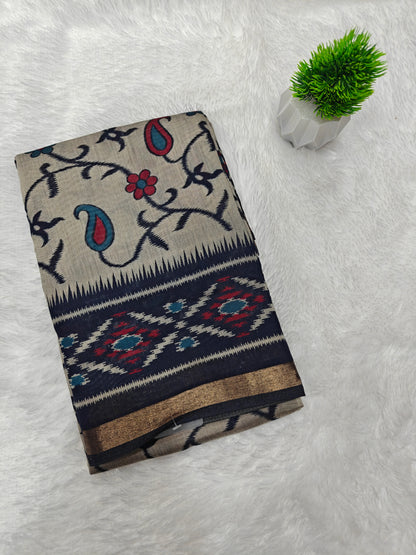 Kalamkari Kaju Sarees