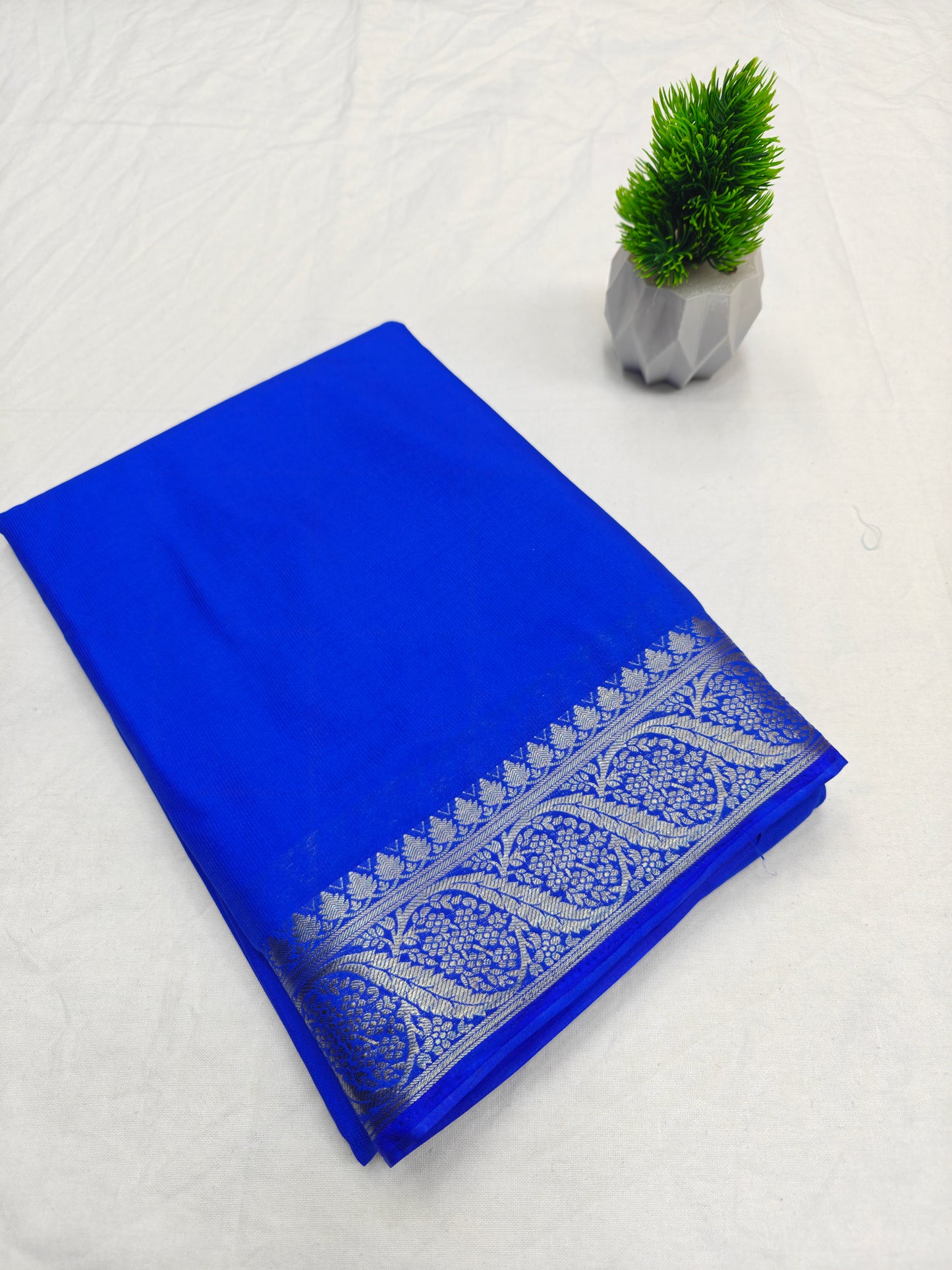 Jal Border Crepe Self