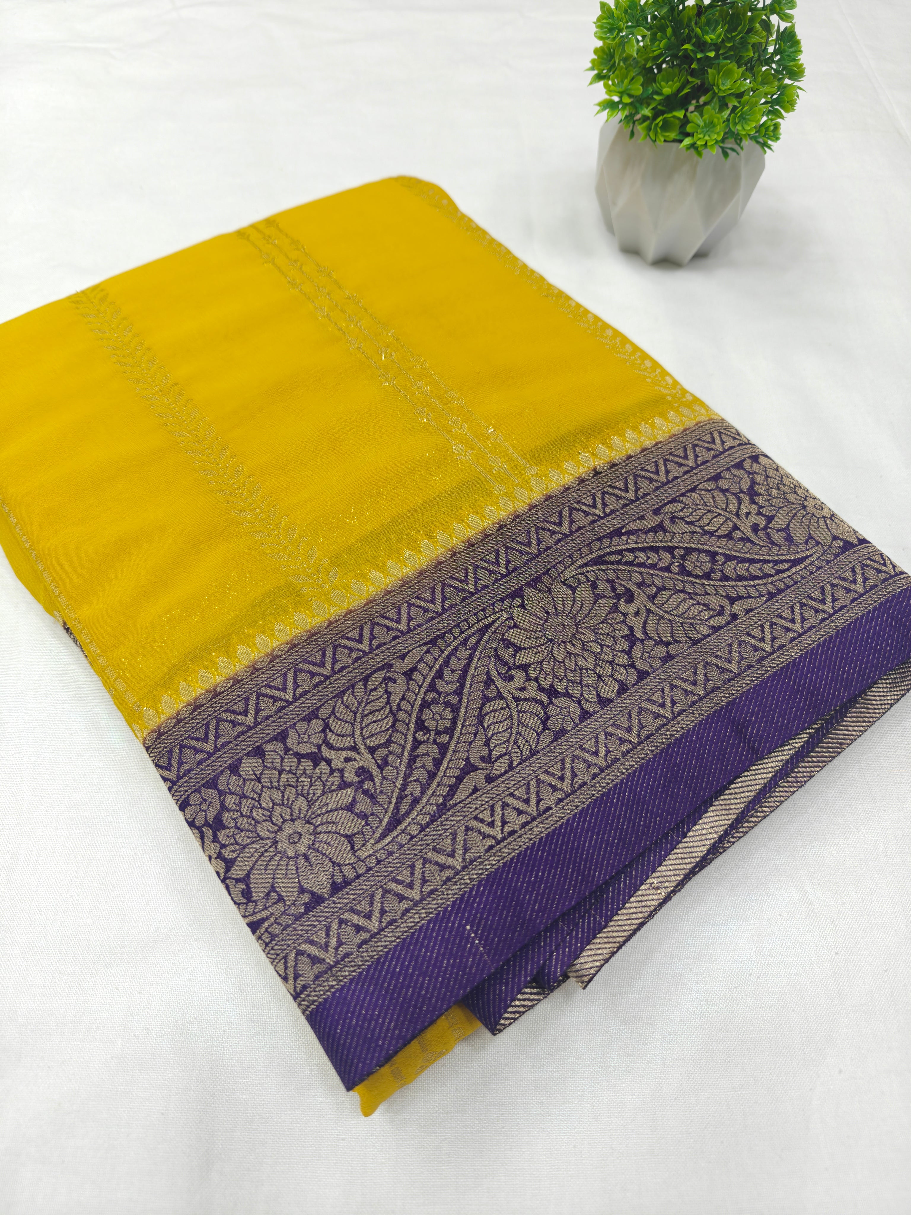 Premium Georgette crepe Natural