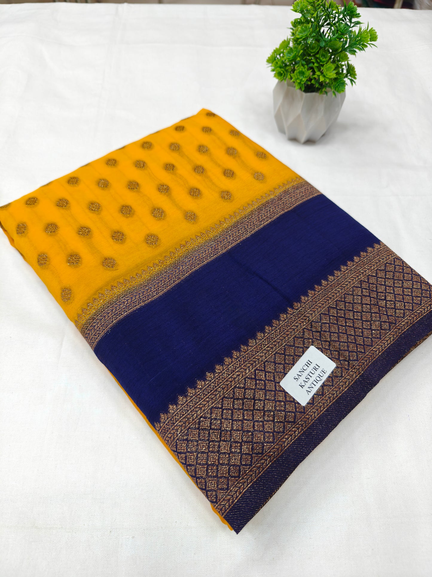 Premium Semi Khaddi Banarasi Georgette - SMK2073