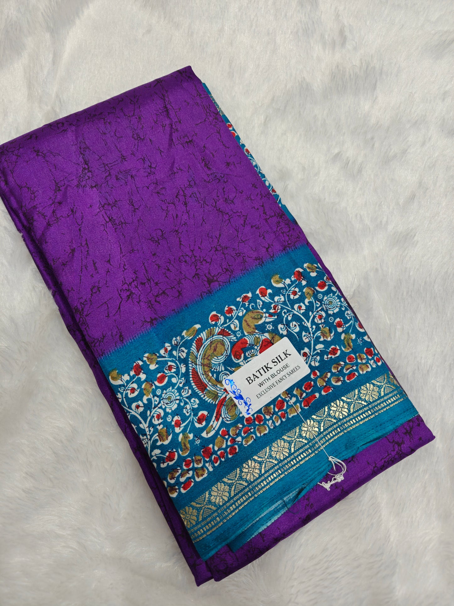 Royal Kalamkari Silk Fancy Sarees