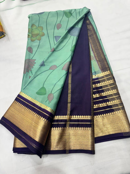 Digital Print Pichwai Design Stripes