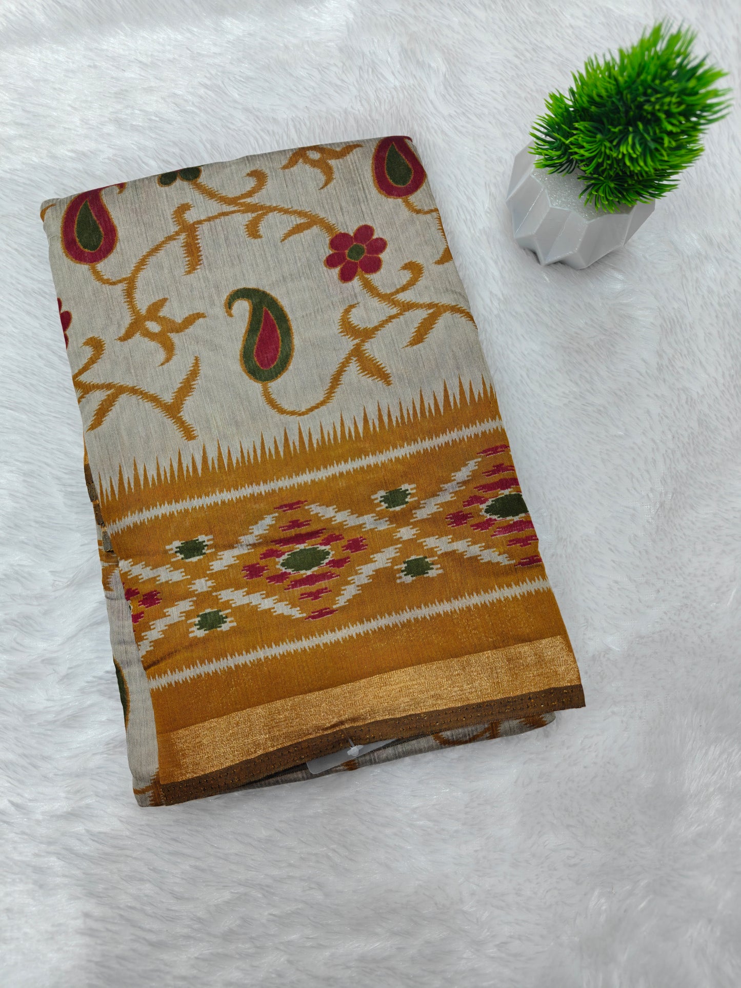 Kalamkari Kaju Sarees