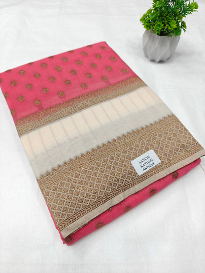 Premium Semi Khaddi Banarasi Georgette - SMK2073