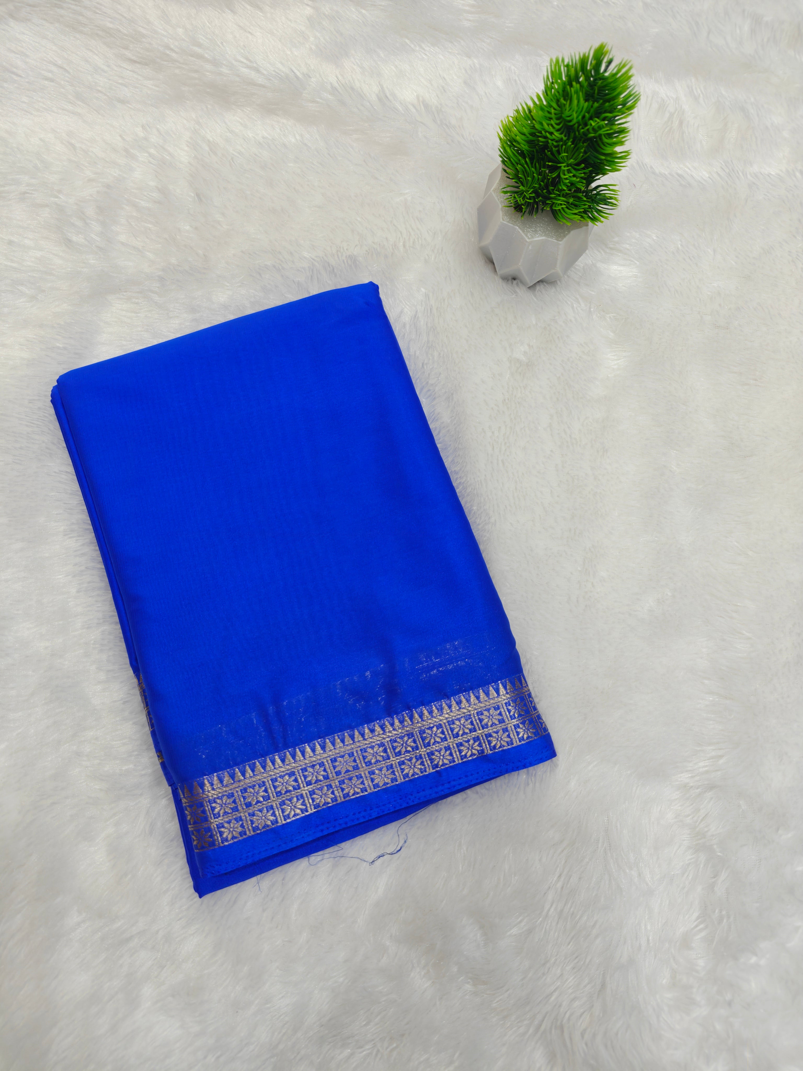Crepe New RoyalBlue Piping Self