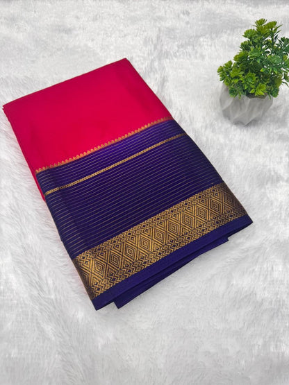 Crepe Plain KW Border Stripes-2