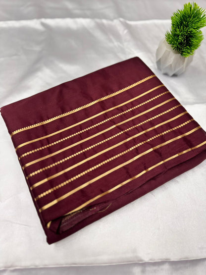 Semi Crepe Lines Border