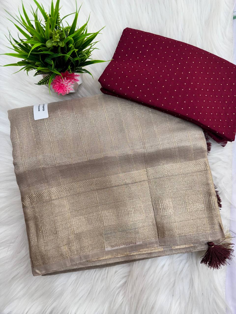 Linen Tissue Saree