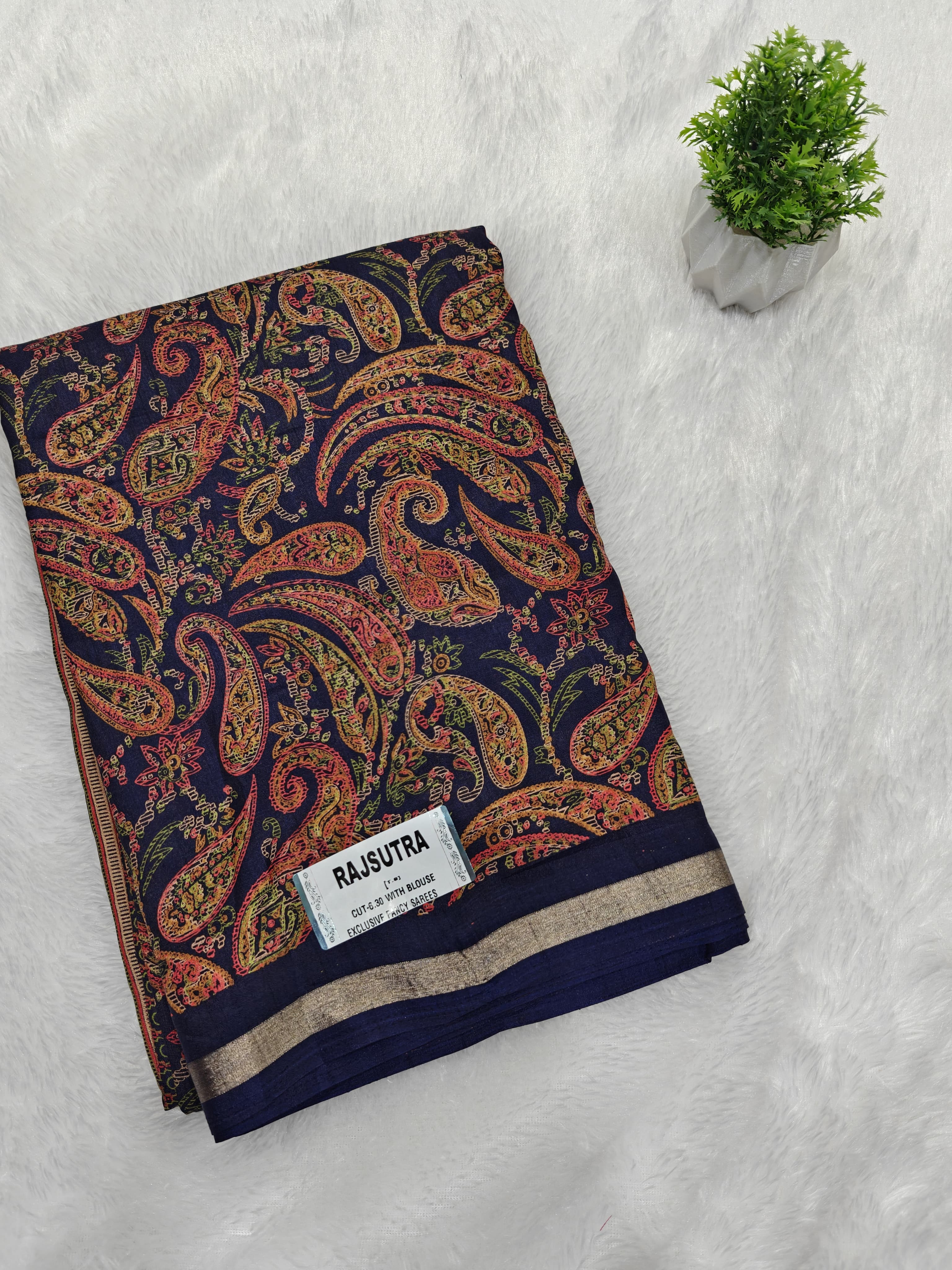 Rajsutra Fancy printed saree