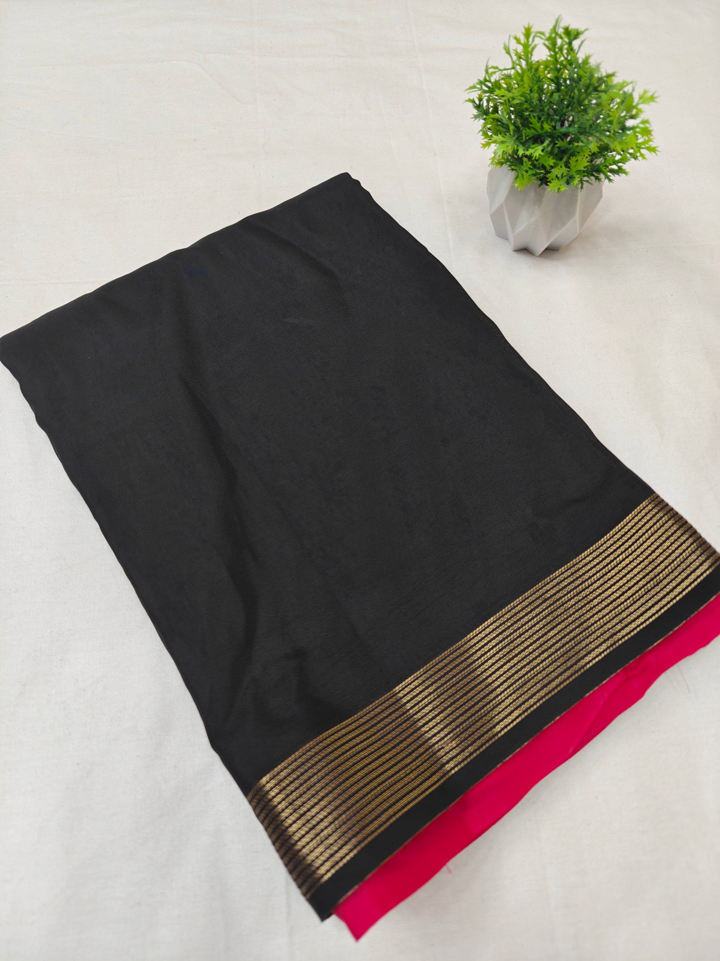 Natural Crepe Kadavu Pattern