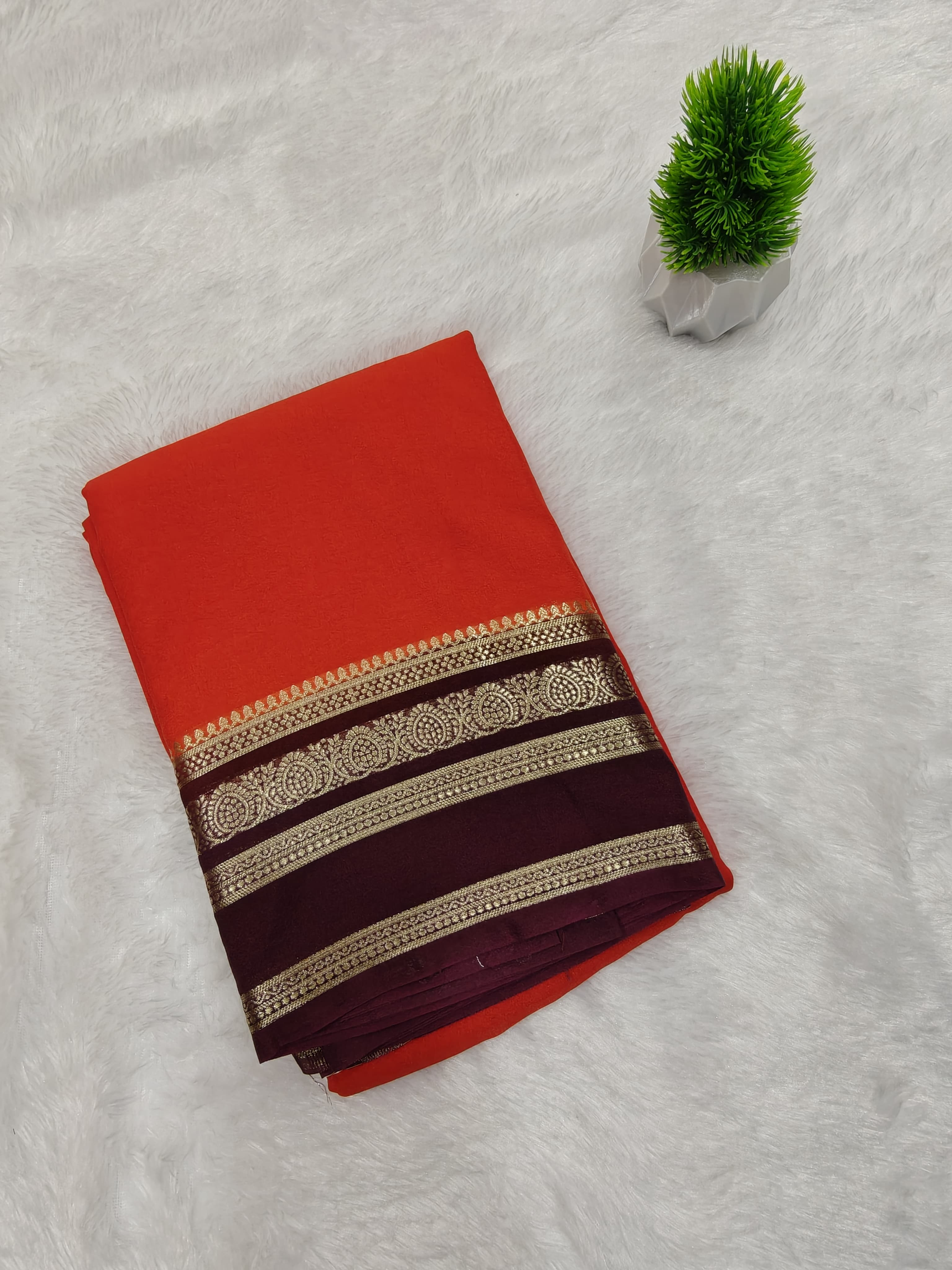 Crepe Plain Bentex and Leaf