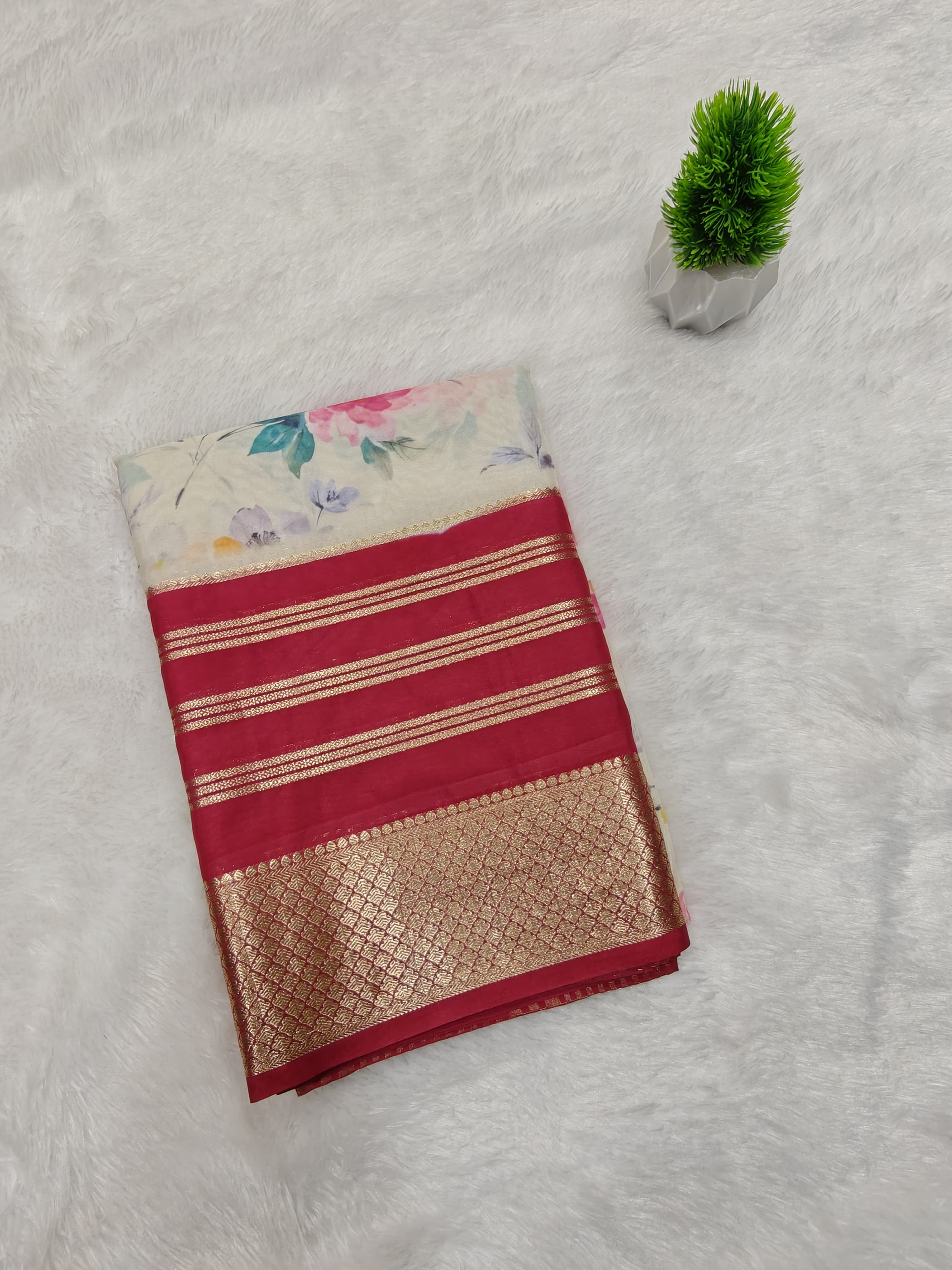 Premium Crape with Floral print