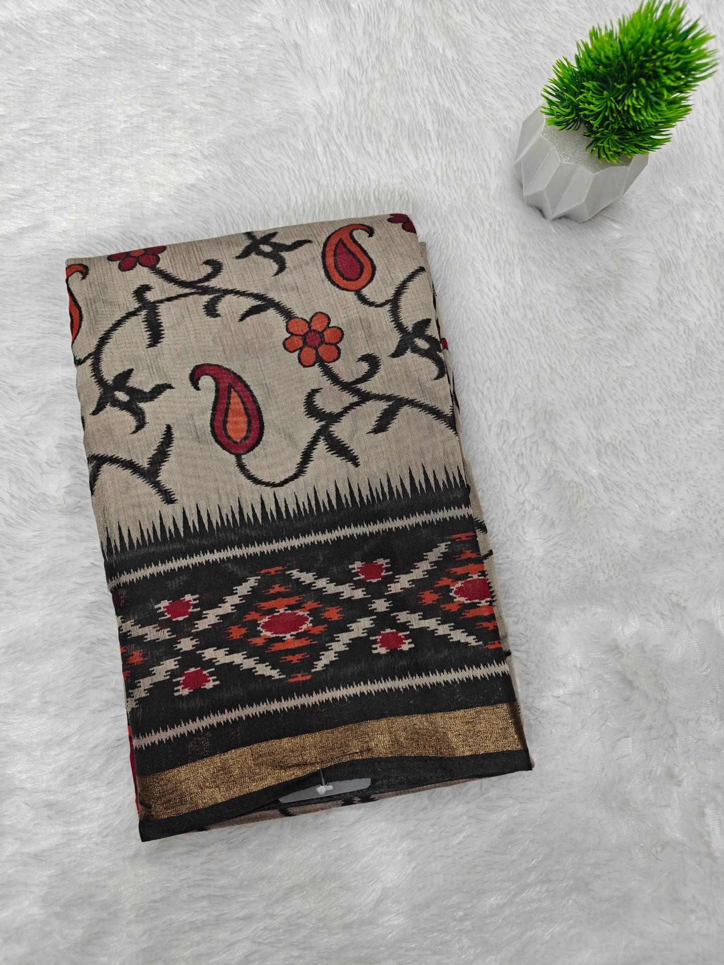 Kalamkari Kaju Sarees